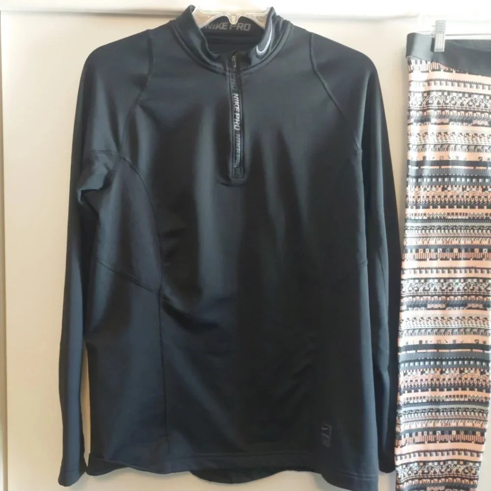 Nike Pro Dri-Fit 2 piece Set Performance Athleisure Sweater & Leggings L